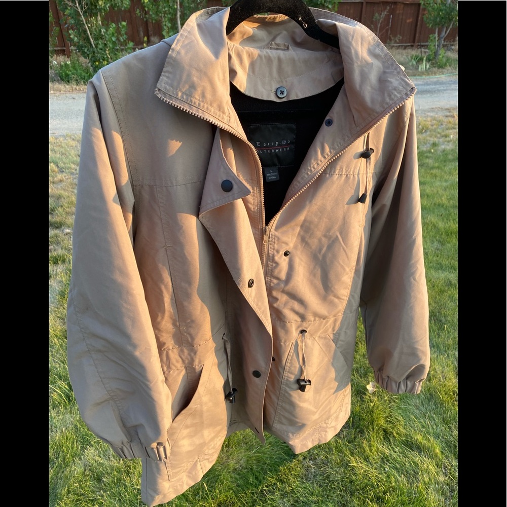 Tan womans tally ho outerwear jacket